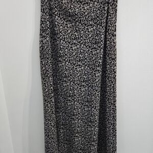 Vintage Floral Black Purple Y2K Old Navy Women's Skirt